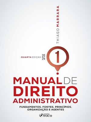 cover image of Manual de Direito Administrativo--Volume 01